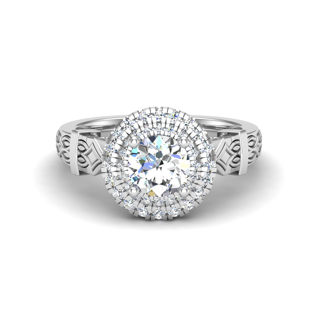 Evelynn Halo Engagement Ring